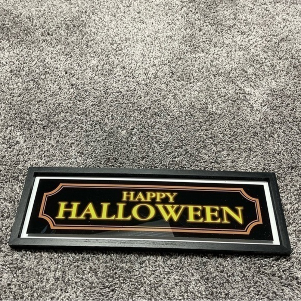 Black and Gold Halloween Sign